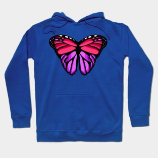 lovely monarch pink butterfly wings Hoodie